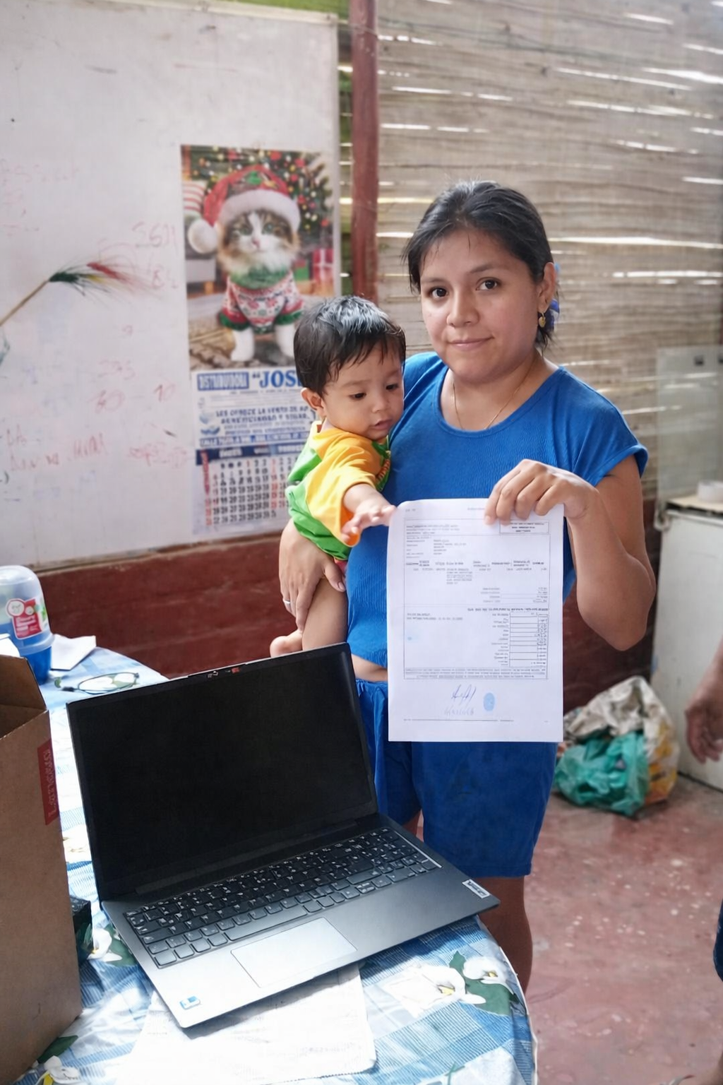 Entrega de materiales de construcción financiados con Crédito Brilla