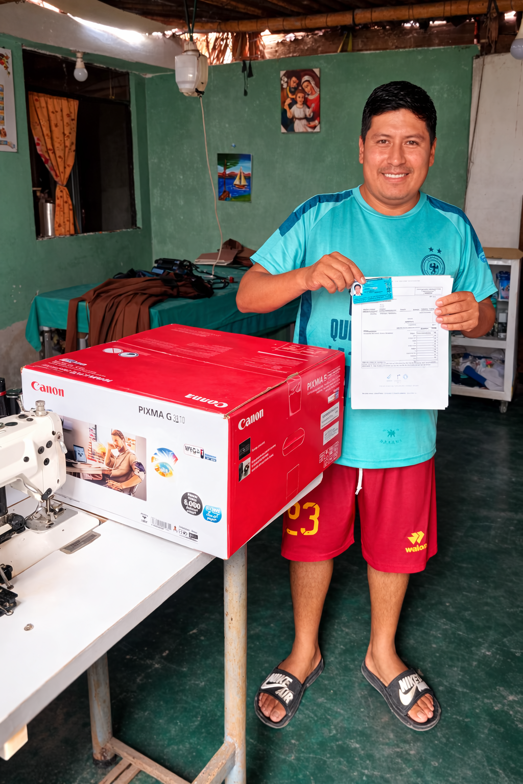 Cliente aprobada en minutos recibiendo su producto en Pisco